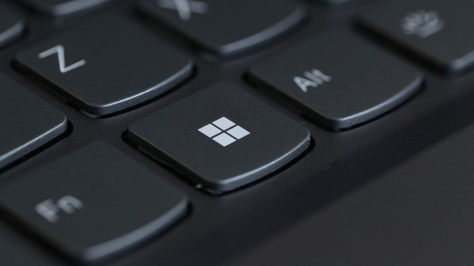 A keyboard with the Windows logo key